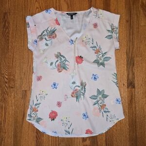 Express Floral Blouse - Pink and Blue
